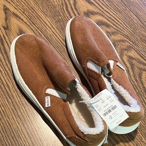 J. Crew Factory Tan Corduroy Slip-On Shoes Never Worn with Attached Tag